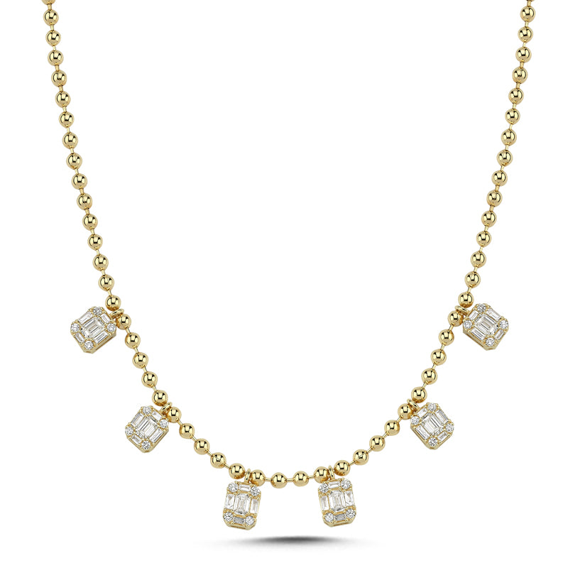 14Kt gold and diamond necklace