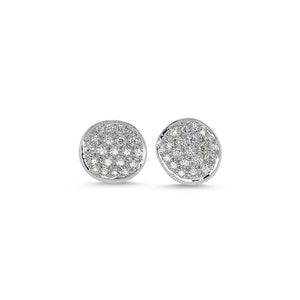 18Kt gold and diamond stud earrings