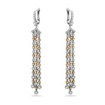 18Kt gold and diamond earrings