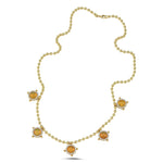 14Kt gold, diamond and ethiopian opal necklace