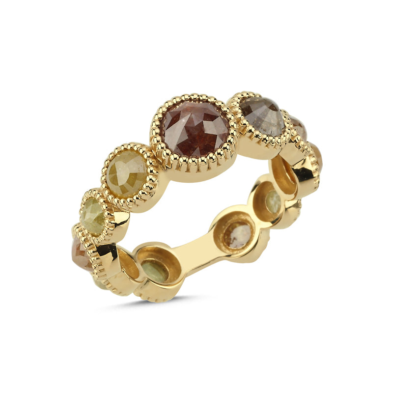 14Kt gold and natural diamond ring