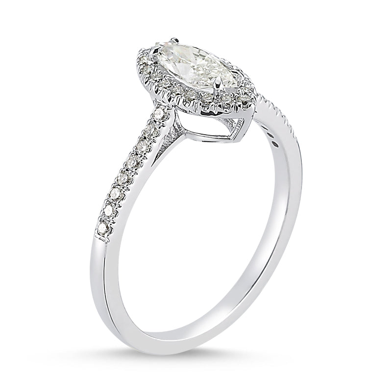
            
                Load image into Gallery viewer, 14Kt gold and diamond engagement ring
            
        