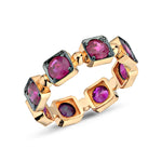 14kt pink gold and ruby stackable nng