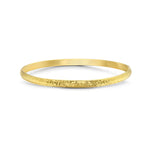24Kt high gold round bangle bracelet