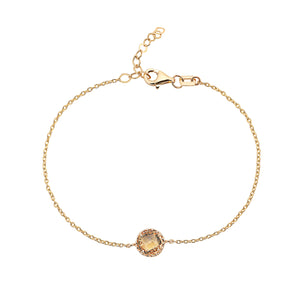 
            
                Load image into Gallery viewer, 14Kt gold and citrine bracelet
            
        