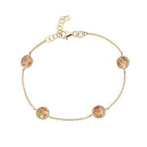 
            
                Load image into Gallery viewer, 14Kt gold and citrine bracelet
            
        