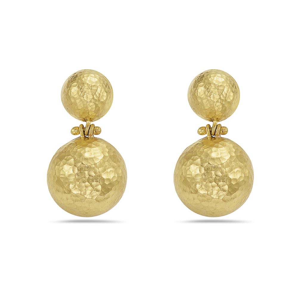 24Kt gold ball earrings