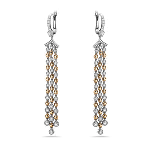 
            
                Load image into Gallery viewer, 18Kt gold and diamond earrings
            
        