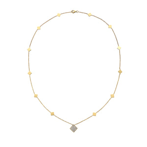 18Kt gold and diamond necklace