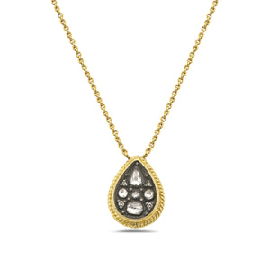 
            
                Load image into Gallery viewer, 24Kt gold/silver and diamond pendant
            
        